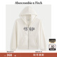 ABERCROMBIE & FITCH【經(jīng)典LOGO】女裝25秋冬新款美式寬松衛衣連帽外套KI185-5011 奶油色 S (165/92A) 尺碼偏大，建議小一碼