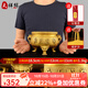 天祥緣 銅香爐擺件黃銅三足仿古招金玉滿(mǎn)堂香爐財家用室內佛堂用品 7號銅金玉滿(mǎn)堂香爐【送香+金沙】