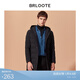 巴魯特（Brloote）Brloote/巴魯特羽絨服男中長款時尚連帽羽絨衣男士冬季保暖外套 黑色 165/88A