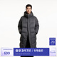 杰克·瓊斯（JACK&JONES）男裝冬季寬松過膝長款連帽加厚羽絨服男保暖外套大衣224412086 鍛鋼灰E39 XL