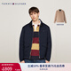TOMMY HILFIGER【雙面穿】秋冬新款男燈芯絨翻領(lǐng)休閑行政棉服夾克外套36588 藏青色/卡其色DW5 S （推薦：120-135斤）