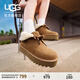 UGG【雙11搶先購】秋季新款女士舒適蝴蝶結休閑懶人毛毛鞋1174570 CHE | 栗色 36