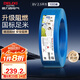 德力西（DELIXI）電線電纜ZC-BV2.5平方阻燃單芯單股家用銅芯電線100米藍色零線 