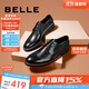 百麗/BELLE商場(chǎng)同款牛皮革男商務(wù)正裝皮鞋B3217CM0 黑色2 40 