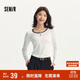 森馬（Semir）長(cháng)袖T恤女短款撞色打底衫簡(jiǎn)約風(fēng)秋季假兩件修身衣服101524101005