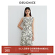迪賽尼斯（DESIGNICE）2025年夏季新款清冷千金風亞麻長裙氣質(zhì)優(yōu)雅收腰無袖連衣裙 花色 M