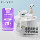 嫚熙（EMXEE）嬰兒口水巾棉新生手帕紗布洗臉巾寶寶毛巾洗澡擦臉小方巾6條裝
