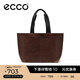 愛(ài)步（ECCO） 包包 極簡(jiǎn)風(fēng)單肩包中性大容量手提包 9107570 紅棕色(具體顏色隨機發(fā)出）