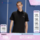 Champion冠軍t恤2024春夏新款美式風(fēng)休閑刺繡logo短袖POLO衫上衣 黑色 M