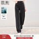 香影灰色闊腿牛仔褲女2025秋冬新款高腰寬松復古高級感顯瘦直筒褲 灰色 M
