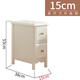 尤浩示 YOUAHOSHI實(shí)木床頭柜簡(jiǎn)約現代風(fēng)大容量50cm40/35/30奶油白色床邊臥室收納柜 15cm_現代中式床頭柜_象牙白 整裝