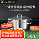 WMFWMF蒸鍋不銹鋼燉鍋家用蒸煮兩用鍋 Iconic系列蒸鍋 2層 28cm