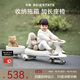 貝易（BEIE）皇室扭扭車(chē) 嬰兒童車(chē)1-3歲搖搖車(chē)防側翻搖擺車(chē)拖箱款禮物 卡其色