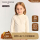 Teenie Weenie Kids小熊童裝25新款秋冬男女寶寶抗菌半高領(lǐng)打底T恤 米白色 90 cm