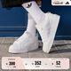 adidas NIZZA PLATFORM厚底增高運動帆布鞋男女阿迪達(dá)斯三葉草   白   39