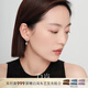 白嵐水滴耳釘女S925銀耳飾時(shí)尚潮流設(shè)計(jì)感優(yōu)雅氣質(zhì)生日禮物送老 S925銀
