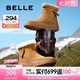 百麗（Belle）戶外雪地靴女商場(chǎng)同款保暖加絨短靴C1W1DDD4 卡其色 40 (250mm)