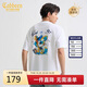 卡賓精致繡花T恤25夏季生動(dòng)有趣色彩豐富 米白色12  XL /180/52 