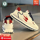 啄木鳥(niǎo)男鞋秋冬2025新款休閑潮流運動(dòng)鞋青少年阿甘鞋百搭增高厚底老爹鞋 白紅色 41
