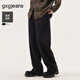 gxg.jeans男裝 黑色基礎通勤休閑長(cháng)褲寬松直筒男士 25秋新品 黑色 L (175) -31碼