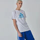 阿迪達(dá)斯 （adidas）短袖T恤男夏季圓領(lǐng)跑步訓(xùn)練休閑舒適透氣運(yùn)動(dòng)服 白藍(lán)大LOGO XL 