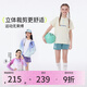 onmygame【金屬光感】兒童多彩短褲夏季新款男童女童輕量立體三分褲 湖蘭色（女） 150
