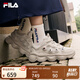 FILA 楊冪同款斐樂官方女鞋豌豆鞋運(yùn)動(dòng)鞋休閑鞋厚底老爹鞋 燕麥棕-OM 36.5