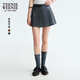 Teenie Weenie小熊女裝半身裙2025年秋季新款氣質(zhì)學(xué)院風(fēng)時(shí)髦百褶裙 深灰色 M