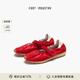 FOOT INDUSTRY 足下工業(yè) 「2025新款」 瑪麗珍紅色魔術(shù)貼休閑舒適薄底女鞋夏季 中國紅/古白色 （建議拍大一碼） 38