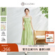 固執（OBSTINATE）【特價(jià)】夏季新款氣質(zhì)提花蝴蝶結吊帶中長(cháng)款連衣裙42632LQ08019 淺綠色 M 165/84A