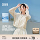 森馬（Semir）涼感防曬衣女短款寬松網(wǎng)眼連帽夾克25夏季透氣薄外套109325108009