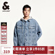杰克·瓊斯（JACK&JONES） 春季時(shí)尚百搭潮流簡(jiǎn)約男士牛仔寬松可拆卸連帽外衣夾克225157011