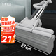 百世優(yōu)品 雙排滾輪膠棉拖把27cm1頭家用一拖凈免手洗2025懶人拖把海綿吸水