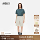 AIGLE【春夏季新品】艾高短褲速干透汽吸濕COOLMAX涼感休閑女士DFT褲子 奶米白色 BJ303 38 (165/74A)