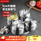 美廚（maxcook）304不銹鋼調(diào)味罐 調(diào)料盒調(diào)料罐調(diào)味盒四件套 帶支架MCPJ-WG004