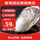 鮮海道 鮮活乳山生蠔6XL 凈重5斤 6-9只 生鮮海鮮貝類(lèi) 源頭直發(fā)