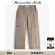 ABERCROMBIE & FITCH女裝24春秋款美式復(fù)古街頭潮流寬松工裝風(fēng)休閑褲KI156-4520 卡其色 30 S (155/76A)短版