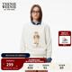 Teenie Weenie小熊女裝時(shí)尚衛衣秋季簡(jiǎn)約印花圓領(lǐng)套頭衫休閑風(fēng)上衣 象牙白 S (160)