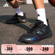 adidas「異爆」XENOBURST緩震回彈團(tuán)隊(duì)款實(shí)戰(zhàn)籃球鞋男阿迪達(dá)斯 黑色/碳黑   43