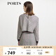 PORTS寶姿女裝 秋冬新品優(yōu)雅撞色針織連衣裙SL9D031LFQ045 黑色混色 XS (2)