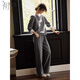 初申春秋休閑套裝女時(shí)尚假兩件撞色衛衣高腰闊腿休閑長(cháng)褲S53K051