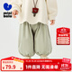 迷你巴拉巴拉男女童褲子2025秋新款兒童寬松燈芯絨長(cháng)褲【泡泡褲】 豆沙綠40004 90