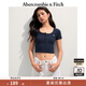 ABERCROMBIE & FITCH【多色亨利領(lǐng)】女裝25夏季經(jīng)典小麋鹿修身短袖T恤KI139-5271 海軍藍(綠色小麋鹿) S (165/92A)