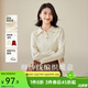 歐莎（OSA）減齡娃娃領(lǐng)套頭針織衫女士初春2025年新款顯瘦外搭上衣 淺杏色 S