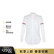 湯姆 布朗（THOM BROWNE）送男士白色棉質(zhì)羅緞袖口牛津布長袖襯衫 MWL150E 06177 100 3