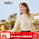 百圖betu女裝秋季新款衛衣女士高彈力半高領(lǐng)修身長(cháng)袖T恤2309T36 杏色 L