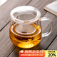 憶壺茶（YIHUTEA） 茶杯玻璃杯茶水分離泡茶杯 帶過(guò)濾花茶杯 家用耐熱裝開(kāi)水杯子 【破損補發(fā)】蘑菇杯400ML