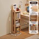 雅即（YAJI）實(shí)木書(shū)架置物架落地一體靠墻轉角儲物松木簡(jiǎn)易兒童學(xué)生書(shū)柜大容量 4層高100cm【免漆松木】 寬43cm【限時(shí)特價(jià) 爆款推薦】