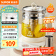 蘇泊爾（SUPOR）養生壺煮茶器煮茶壺304不銹鋼電水壺保溫花茶壺燒水壺帶濾網(wǎng)1.5L SW-15YJ50