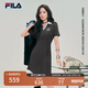 FILA 楊冪同款連衣裙|斐樂(lè )官方女裝2025夏季新款時(shí)尚涼感針織連衣裙 星艦灰-GY XL 175/92A/XL